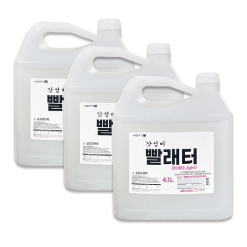 갓성비 빨래터 4.1L X 3개 천연 세탁세제&섬유유연제