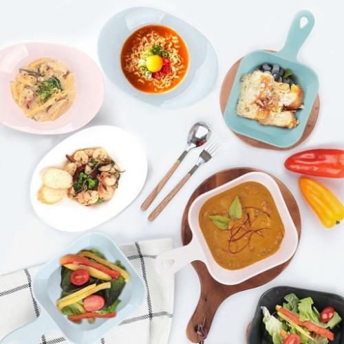 국내제작 맥스 향균 손잡이접시&파스타볼 세트