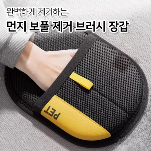 먼지 보풀 제거 브러시 장갑