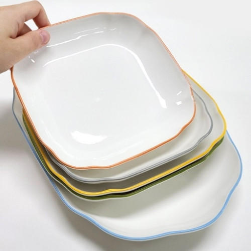 리앤쿡 핸드메이드 레인보우 수제접시 5종세트