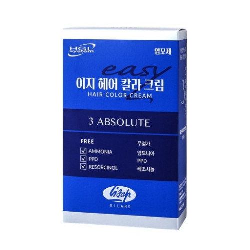이탈리아 초간편 헤어 염색크림(3가지컬러)