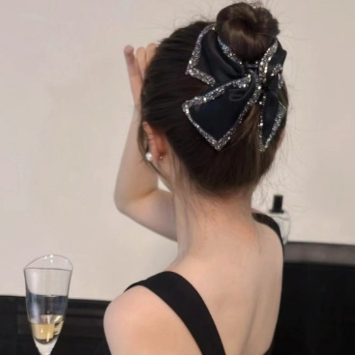 리본 나비 헤어클립