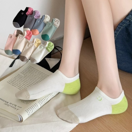 배색 스마일 양말 8종