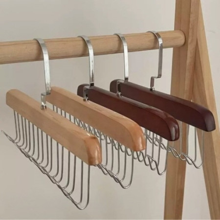 깔끔한 원목 후크 옷걸이 3개1세트